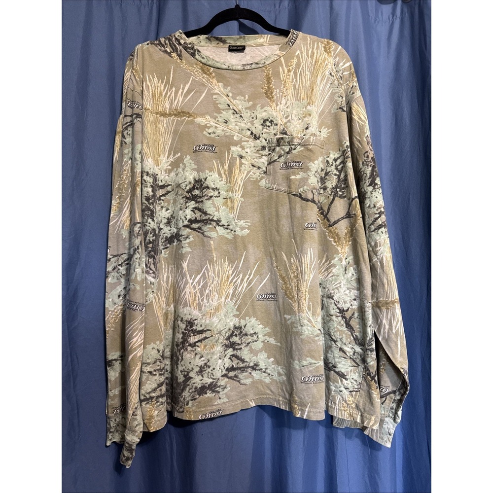 Ghost Camo Mens 2XL  Long Sleeve Shirt Sagebrush Camouflage Print Shirt